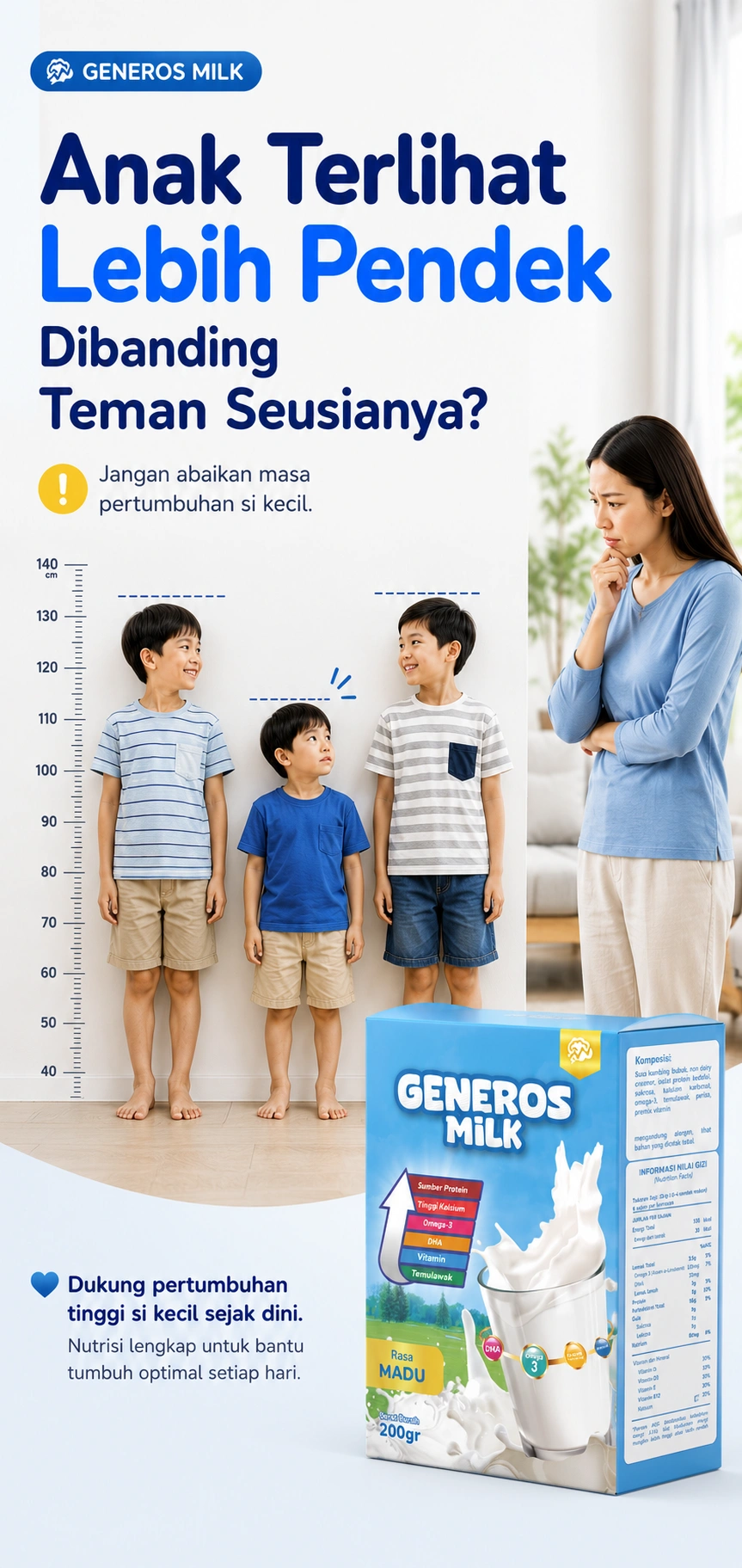 Anak Terlihat Lebih Pendek