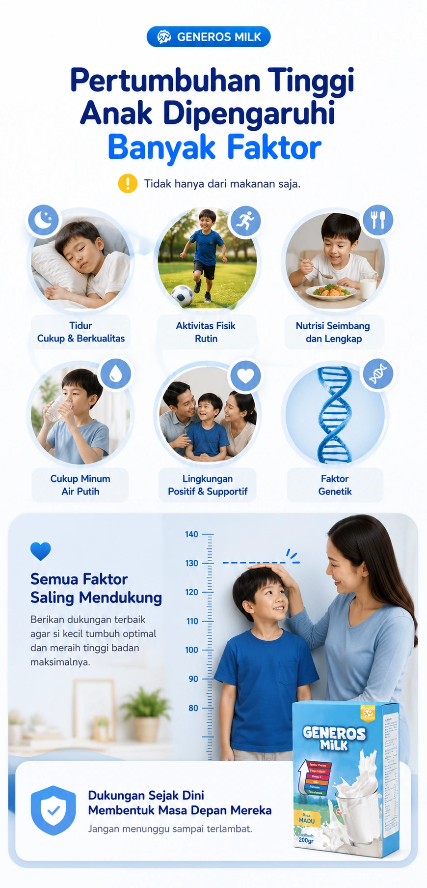 Pertumbuhan Tinggi Dipengaruhi Banyak Faktor