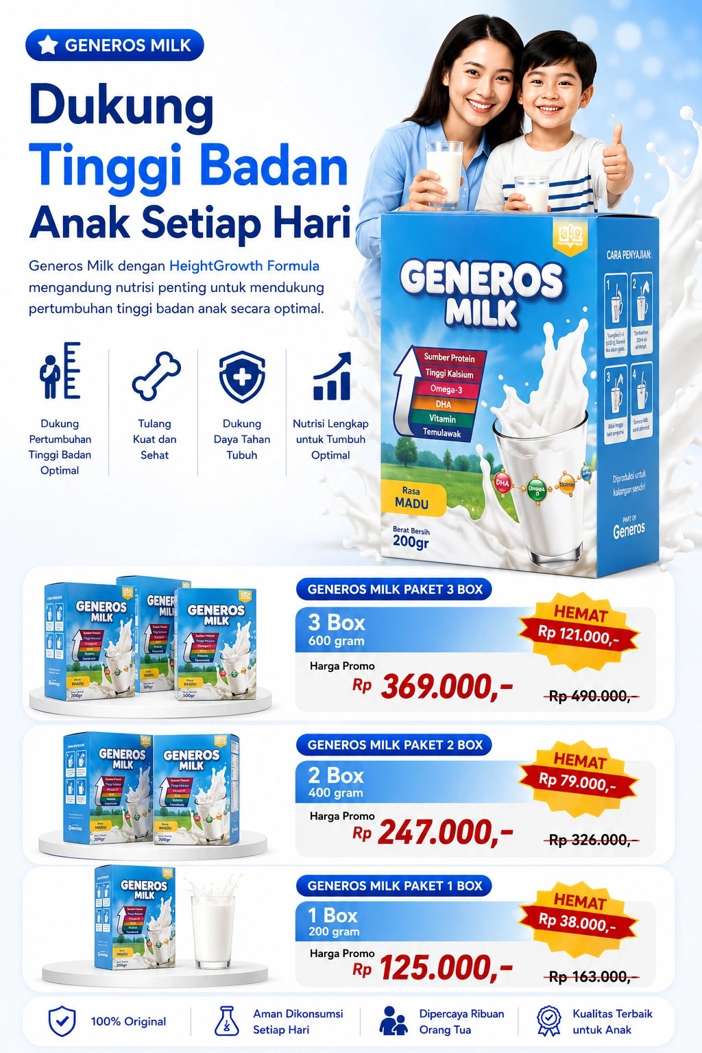 Harga Paket Generos Milk